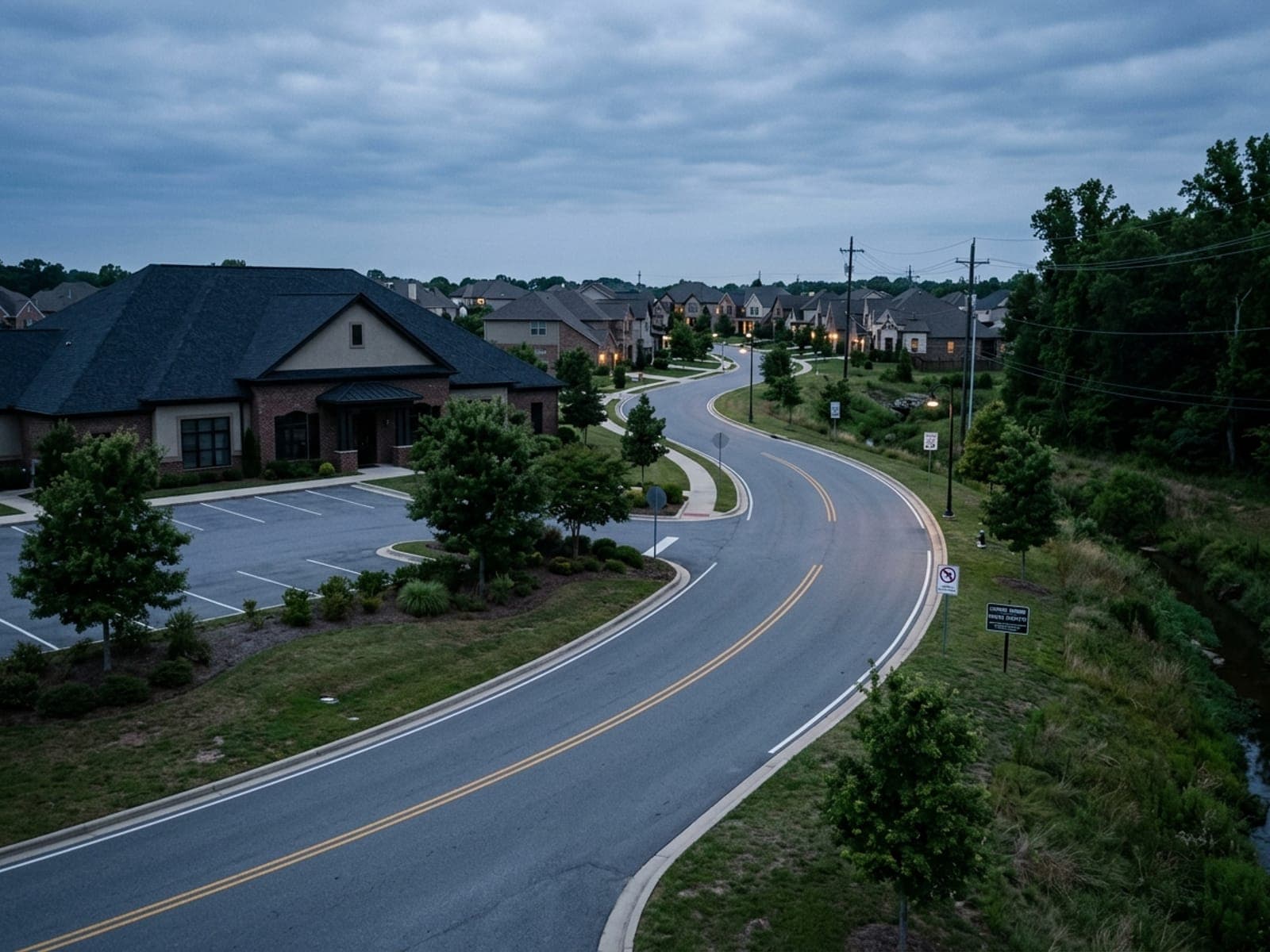 Speeding and illegal dumping risk area at an HOA & communities site