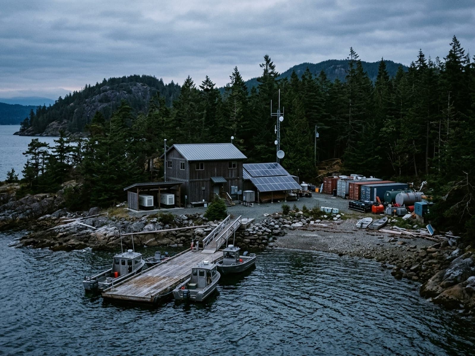 Unauthorized landings risk area at an islands & off-grid site