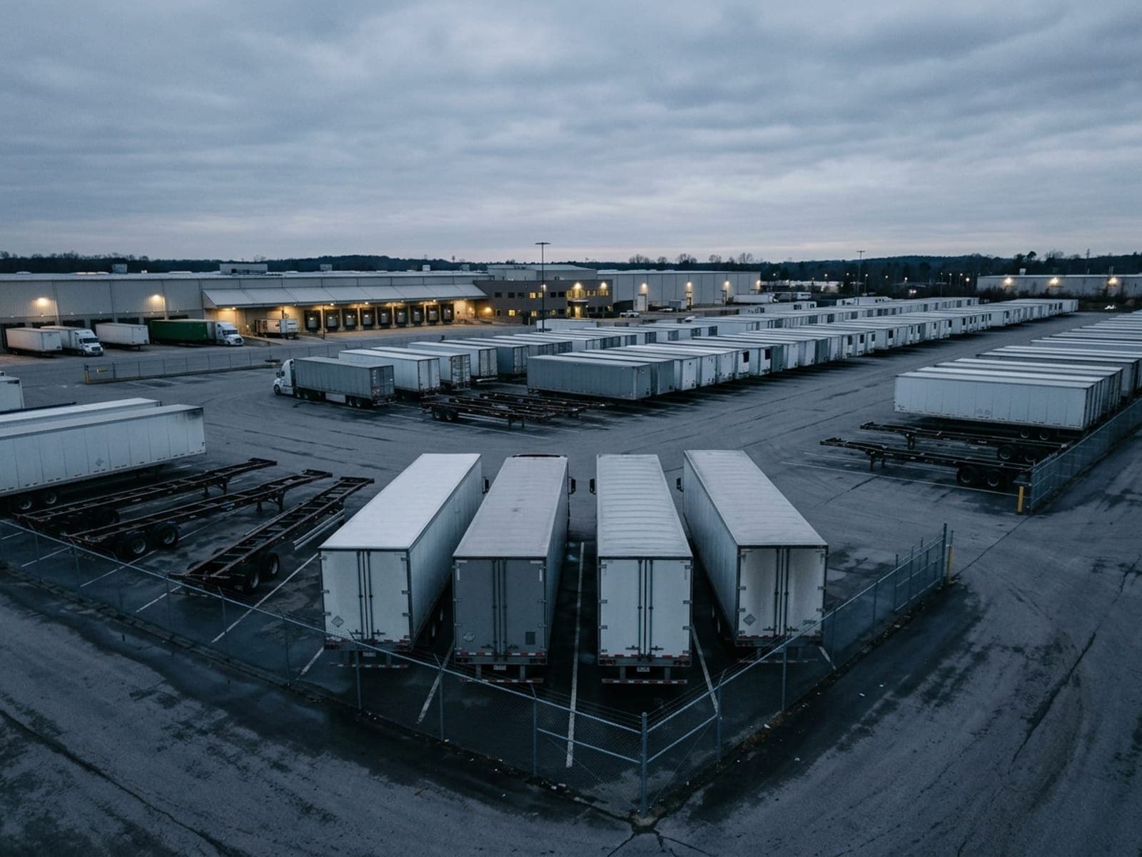 Cargo theft risk area at a logistics site