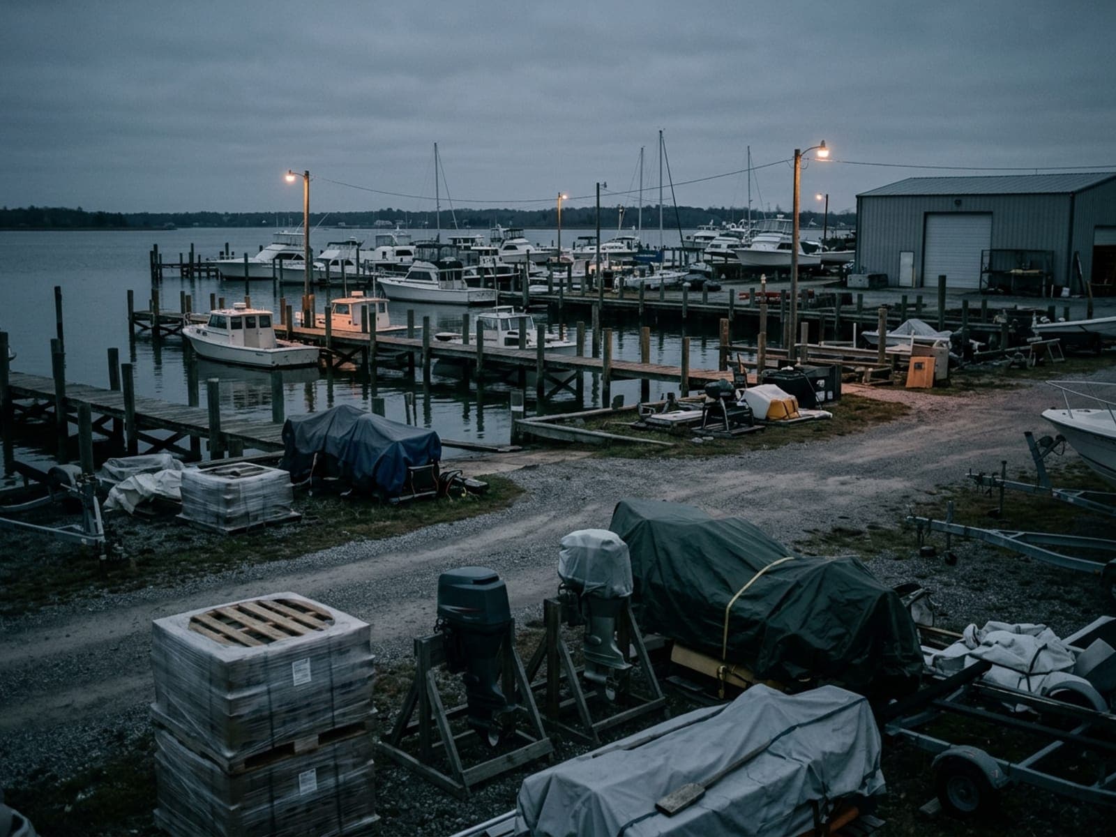 Cargo theft, vandalism & liability risk area at a marinas & ports site