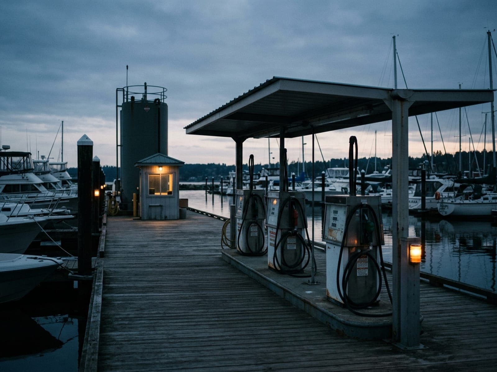 Fuel dock theft risk area at a marinas & ports site