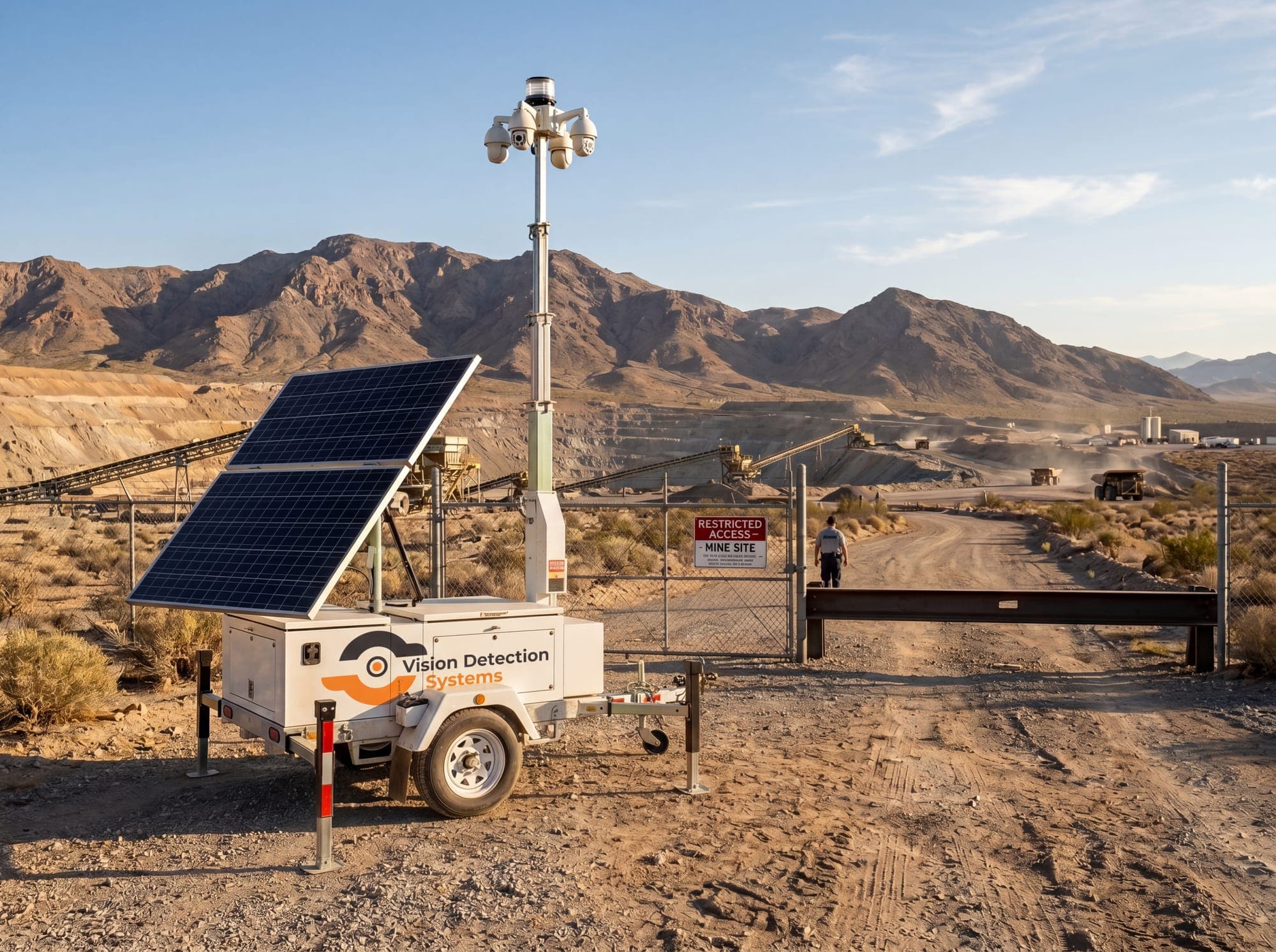 Mining site access point