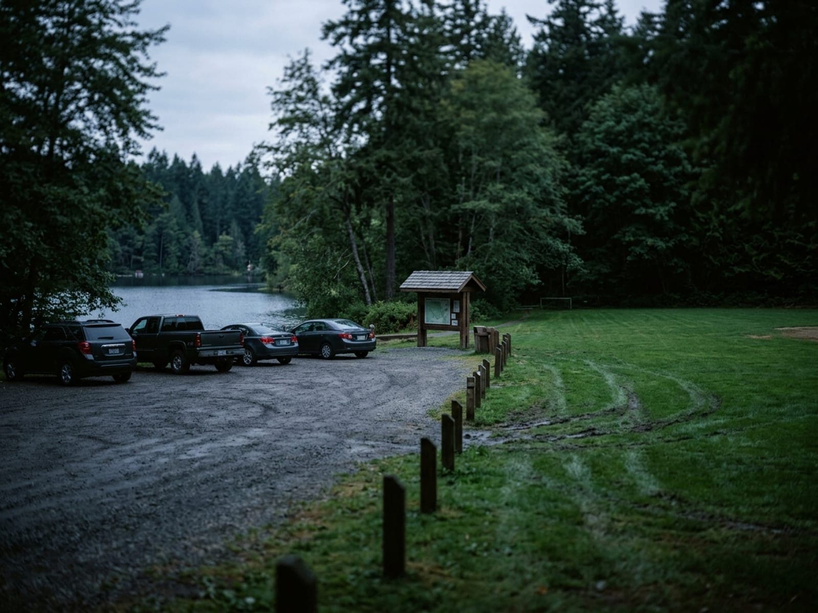 Trailhead break-ins and field damage risk area at a parks & recreation site