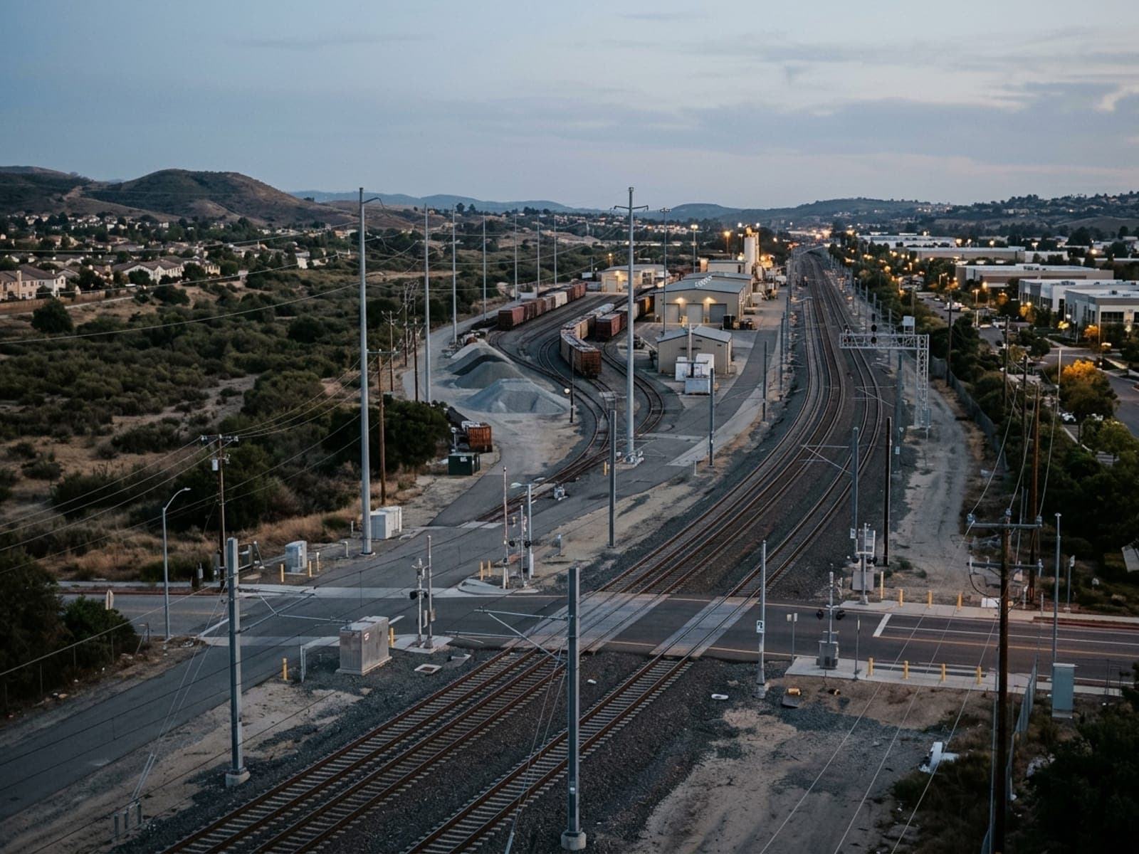 Right-of-way trespass risk area at a rail & transit site