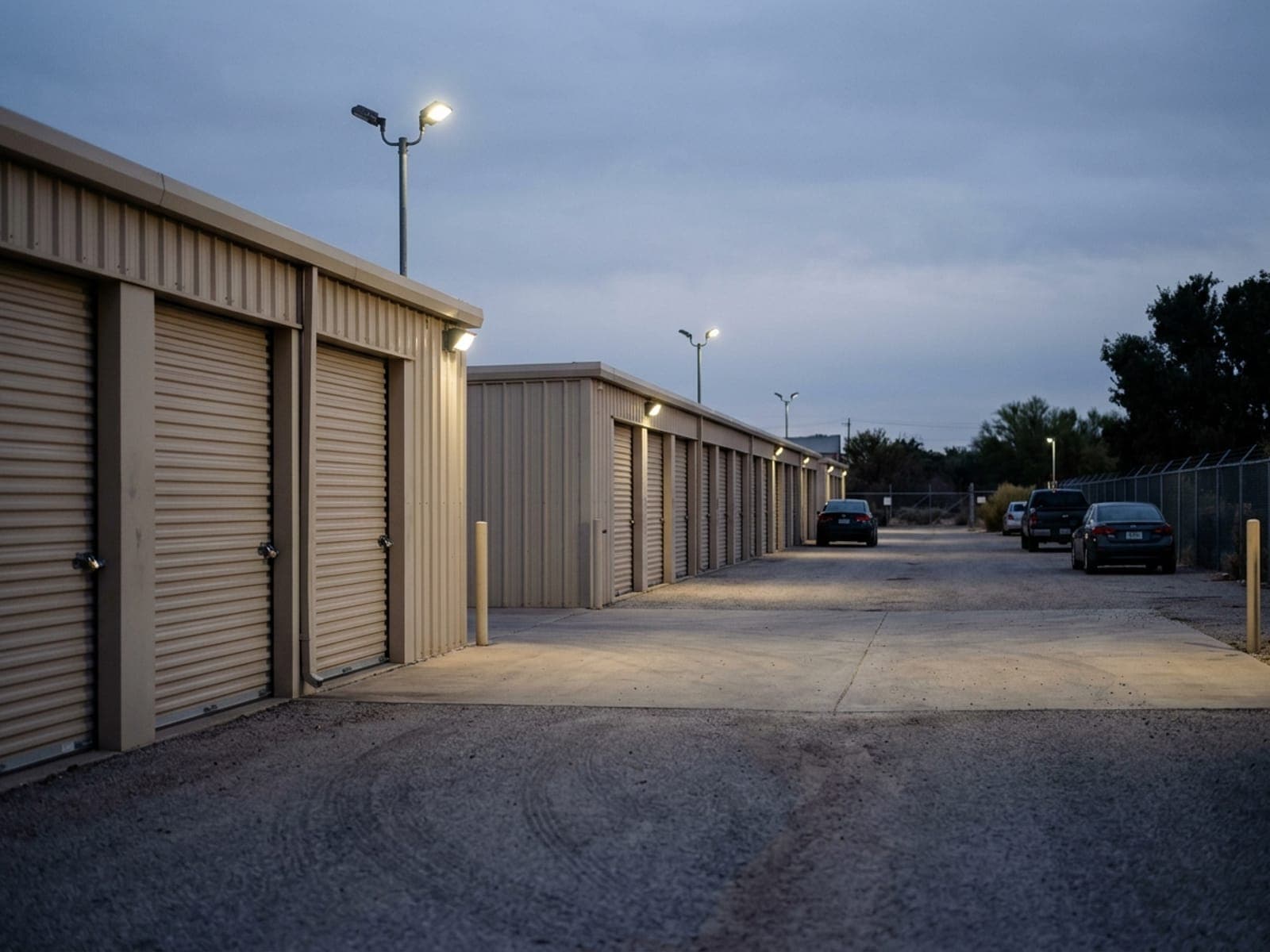 Unit break-ins and cut locks risk area at a self-storage site