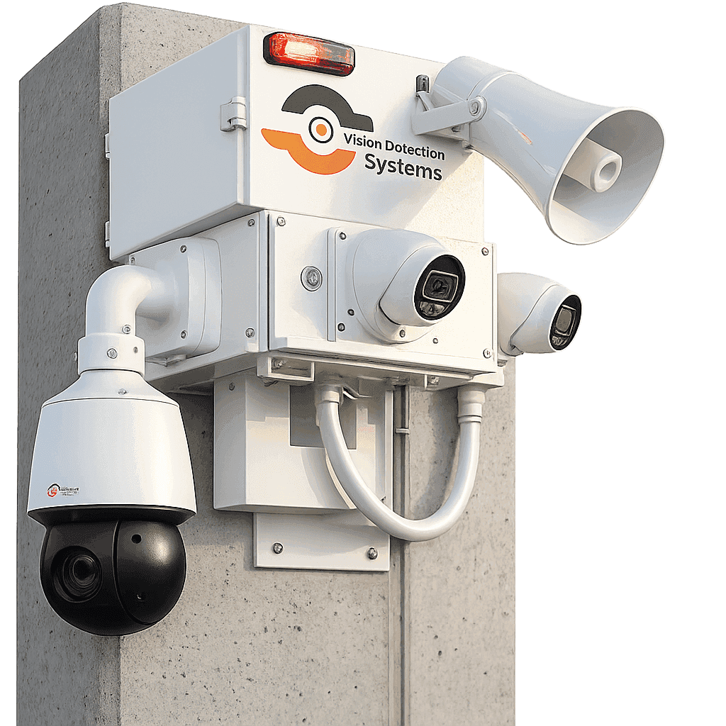 Wall and pole mounted PTZ camera assembly