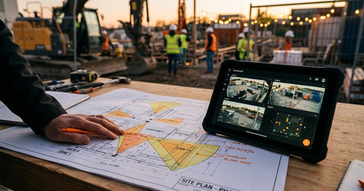 Coverage planning over a commercial site plan