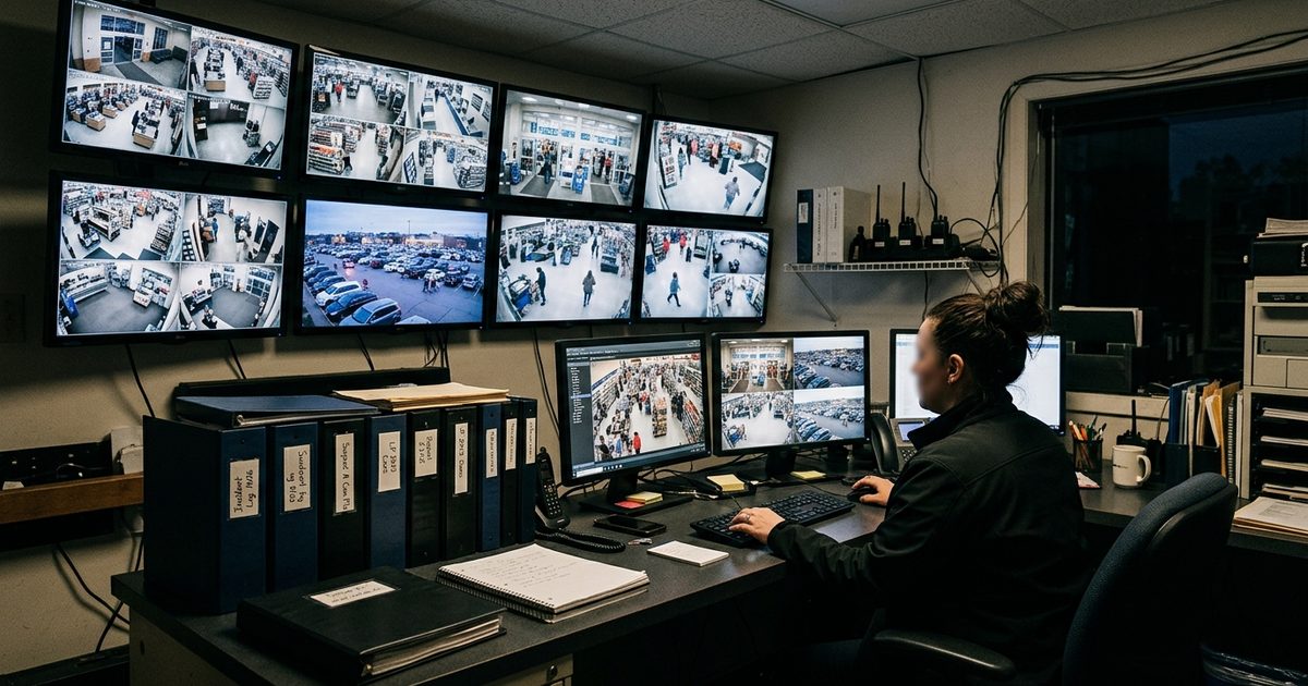 Retail loss-prevention monitoring station