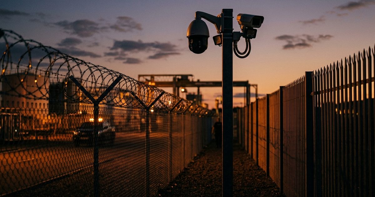 Layered perimeter protection at an infrastructure site