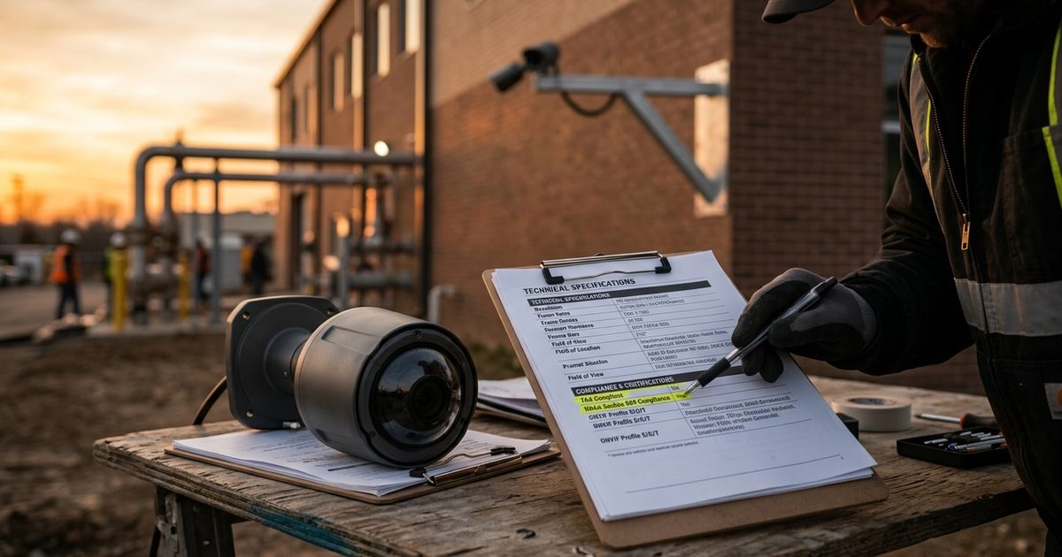 Reviewing compliance documentation for camera hardware