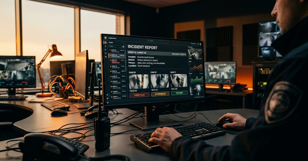 Incident report built from verified clips