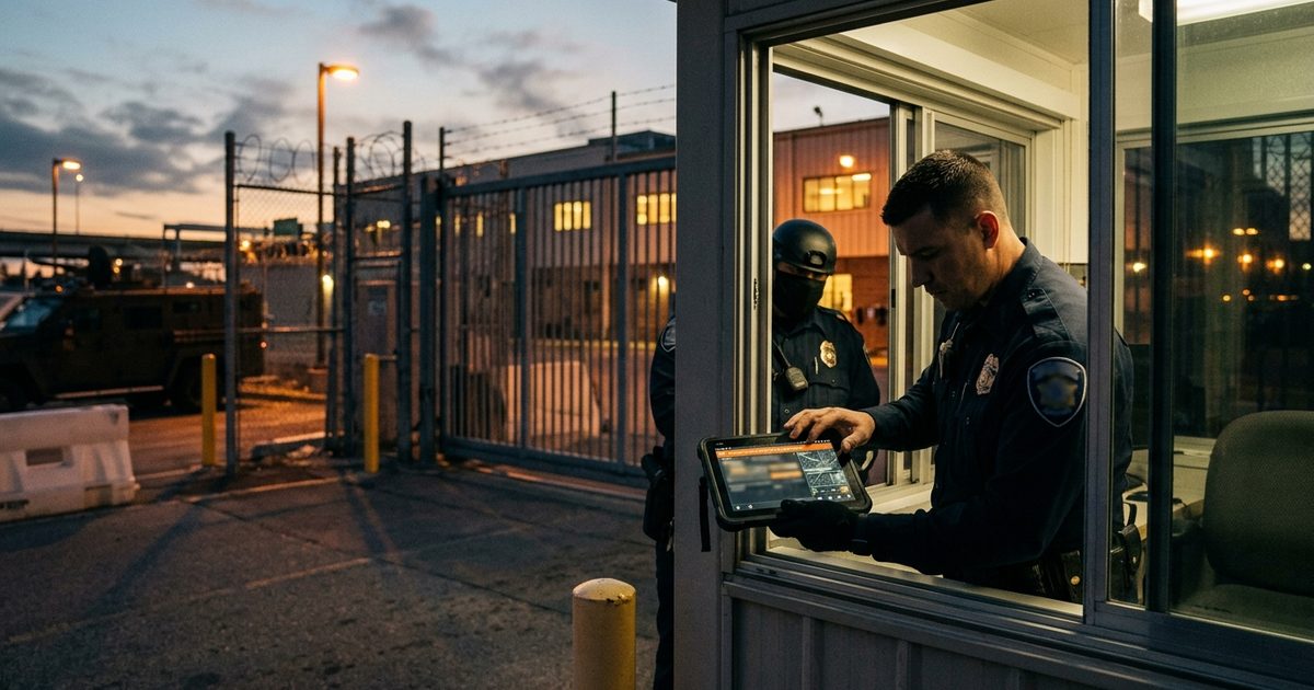 Officer receiving a verified alert from the monitoring center