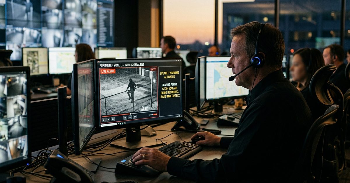 Operator verification with live audio warning