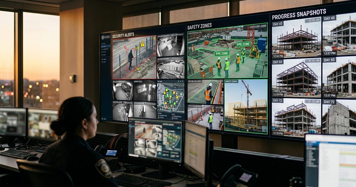 One camera platform feeding security, safety, and documentation views